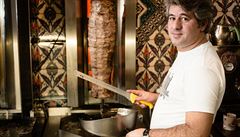 Erol Kaya, majitel turecké restaurace Istanbul Kebab v Opletalov� ulici.