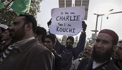 Vichni jsme Chrif. Muslimov protestovali proti karikaturm Mohameda