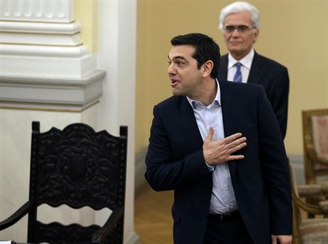 Alexis Tsipras sloil v prezidentském paláci v Aténách premiérskou pípravu.