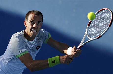 Český tenista Lukáš Rosol prohrál ve 2. kole Australian Open s Izraelcem Dudi...