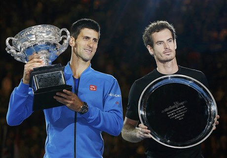 Novak Djokovi (vlevo) a Andy Murray