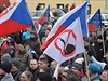 Na Staromstském námstí v Praze se 31. ledna scházeli úastníci protiislámské...