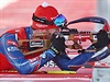 Michal Šlesingr na střelnici.