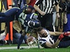 Tvrdý stet! Jeremy Lane ze Seattlu a Julian Edelman  z Patriots