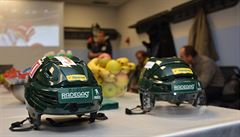 KAMERA V HELM�. Samotnému tréninku p�edcházela i p�íprava s trenérem Josefem...