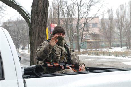 Oleg z Charkova, ukrajinský velitel jednoho z oddílu chránících Mariupol. Rusm...