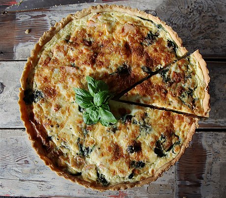 Slaný kolá quiche ideální pohotní na party