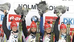 Biatlonová sezona snů pokračuje. Ženy vyhrály štafetu v Holmenkollenu