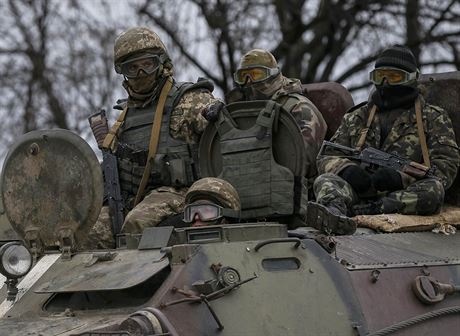 Hlídka ukrajinské armády