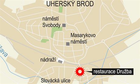 V Uherskm Brod v restauraci Druba se v ter stlelo. Do hospody vpadl v...