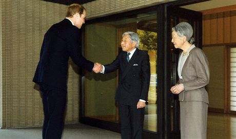 Britskho prince Williama, kter je na nvtv Japonska, ve svm palci v...