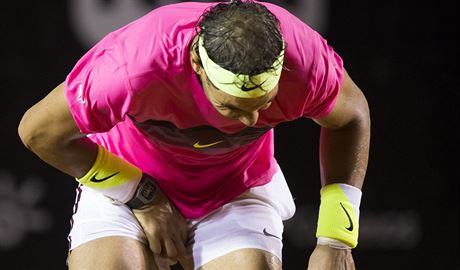 Rafael Nadal na turnaji v Rio de Janeiru.