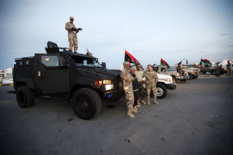 Lybijsk bezpenostn jednotky (ilustran snmek).