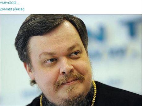 Vsevolod aplin, mluví ruské pravoslavné církve a blízký poradce patriarchy...
