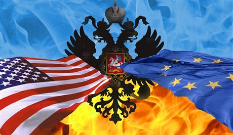 Ukrajina, Rusko, USA a Evropská unie.
