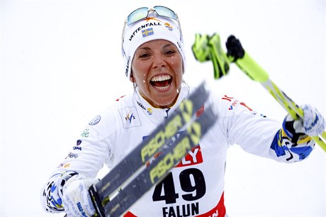 Švédská vítězka Charlotte Kallaová.