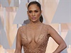 Zpvaka Jennifer Lopez na pedávání prestiních filmových cen Oscar