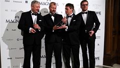 Bohdan Pomaha pedával cenu za nejlepí film, kterým se stala Cesta ven Petra...