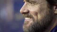 Jim Carrey na �ty�icátém výro�í Saturday Night Live v New Yorku.