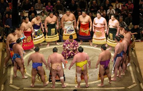 Zápasníci sumo (ilustraní foto)