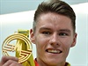 Pavel Maslák se zlatou medailí.