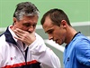 Daviscupový kapitán Jaroslav Navrátil a tenista Luká Rosol.