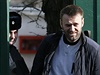 Alexej Navalnyj poté, co naposledy opoutl brány vznice.