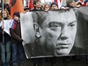 Protest proti vrad Borise Nmcova.