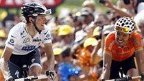 Andy Schleck (vlevo) a Samuel Sanchz.