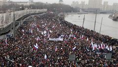 Ned�lní pochod v Moskv�.