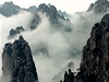 Pekrásné hory Huangshan v ín