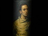 Z výstavy v Galerii Millenium. Na snímku je obraz Rudolfa Kundery Portrét...