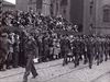 29. srpna 1945, Praha  Staromstské námstí: Slavnostní defilé letc ped...