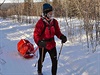 Jan Francke na trati extrémního závodu v kanadském Yukonu.