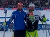 Jakov Fak (vpravo) se svým eským trenérem Tomáem Kosem.