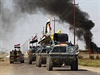 Irácká armáda v bojích o msto Tikrít.