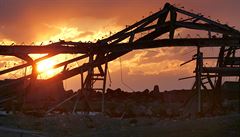 Následky tsunami jsou v Japonsku patrné dodnes. Na snímku je z�ícenina domu v...