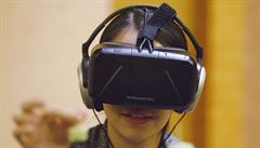 Brýle pro virtuální realitu na vdecké konferenci v Singapuru.