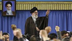 Nejvyšší duchovní vůdce Íránu, ajatolláh Alí Chameneí.
