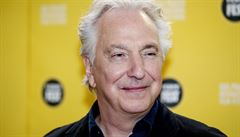Britský herec a reisér Alan Rickman v Praze.
