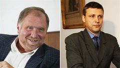 Odsouzený exposlanec za ODS Roman Pekárek a jeho advokát Tomáš Sokol.