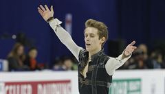 �eský krasobrusla� Michal B�ezina na sv�tovém �ampionátu v �anghaji.