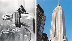 Odvážná fotografka Margaret Bourkeová-Whiteová fotí Manhattan z jednoho z...