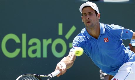 Novak Djokovi na turnaji v Miami.