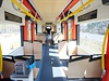 Interiér tramvaje 27T, která je produktem spolupráce mezi kodou Transportation...
