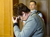 Ivana Salaová bhem tení rozsudku, kdy jí soud uloil tíletou podmínku