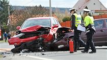 U Chocenic na jinm Plzesku se eln srazila dv osobn vozidla, nehodu...