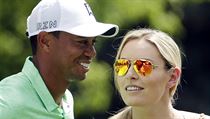 Tiger Woods s přítelkyní Lindsey Vonnovou.