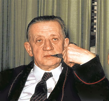 Ferdinand Peroutka na začátku 60. let 20. století.