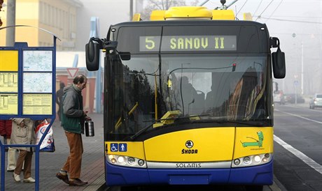 Trolejbus v Teplicích.